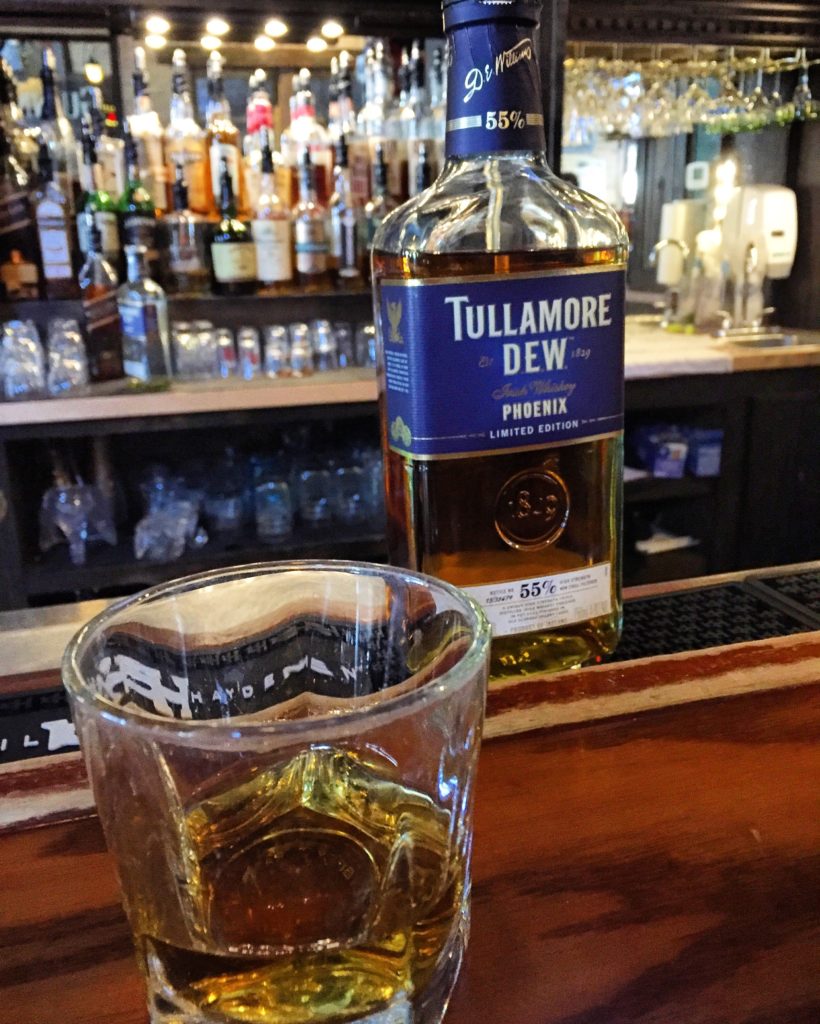 Tullamore DEW whiskey at Piper Down