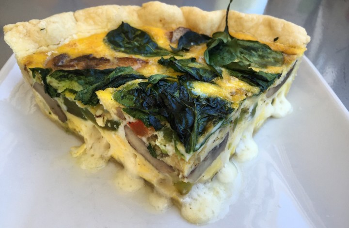 Straw Market quiche