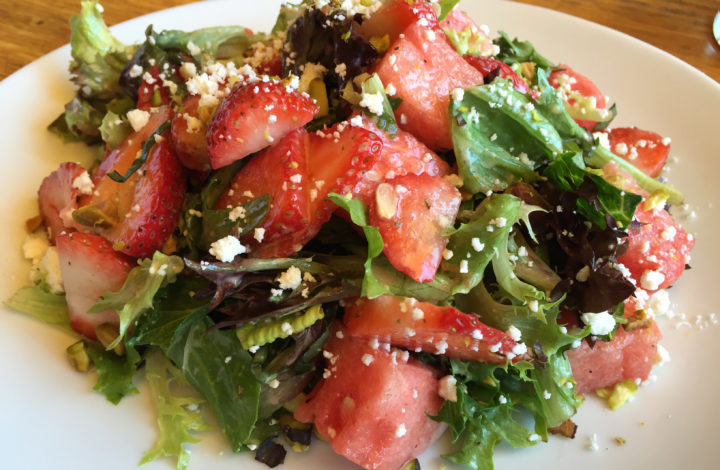 CPK strawberry and watermelon salad