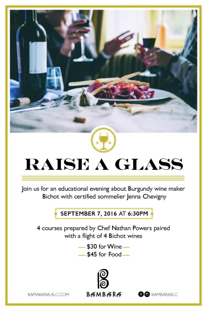 Bambara Burgundy wine dinner