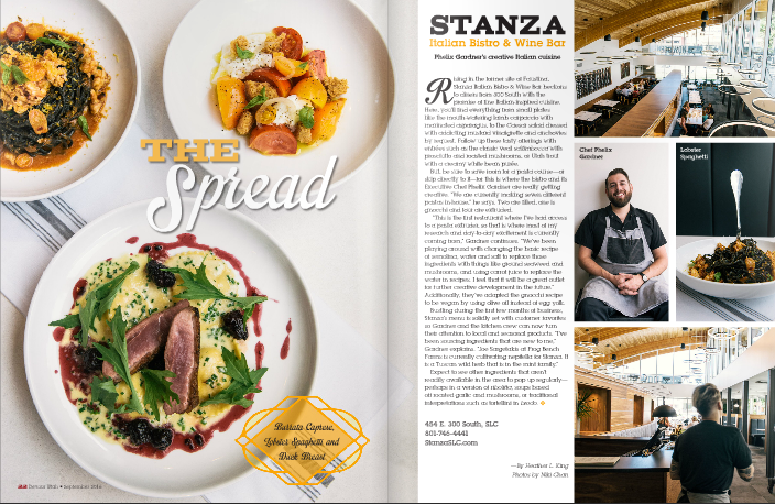 The Spread, Devour Utah, August 2016 issue