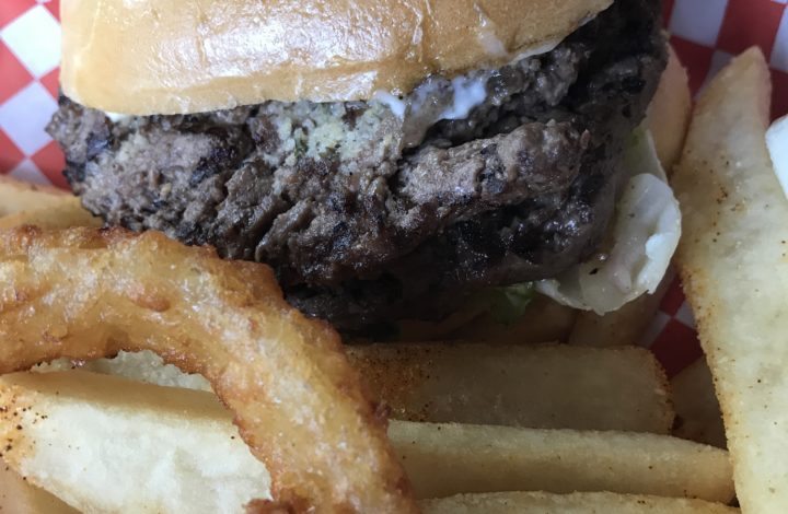 Garlic the Goliath burger at Homies Burgers & Shakes