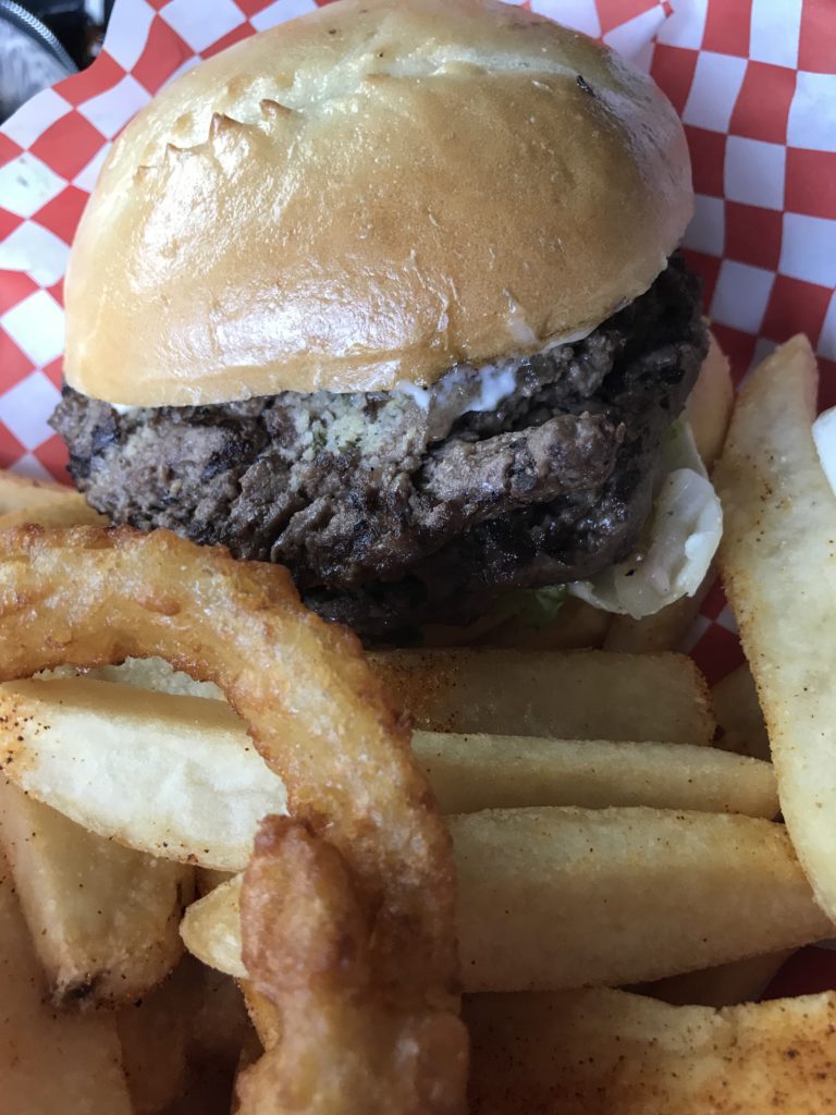 Garlic the Goliath burger at Homies Burgers & Shakes