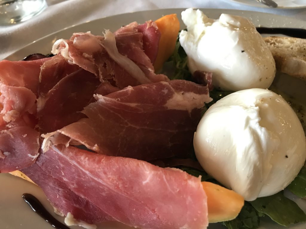 burrata prosciutto e melone