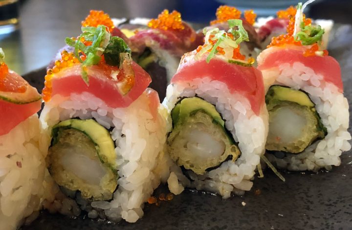 sushi at Tsunami