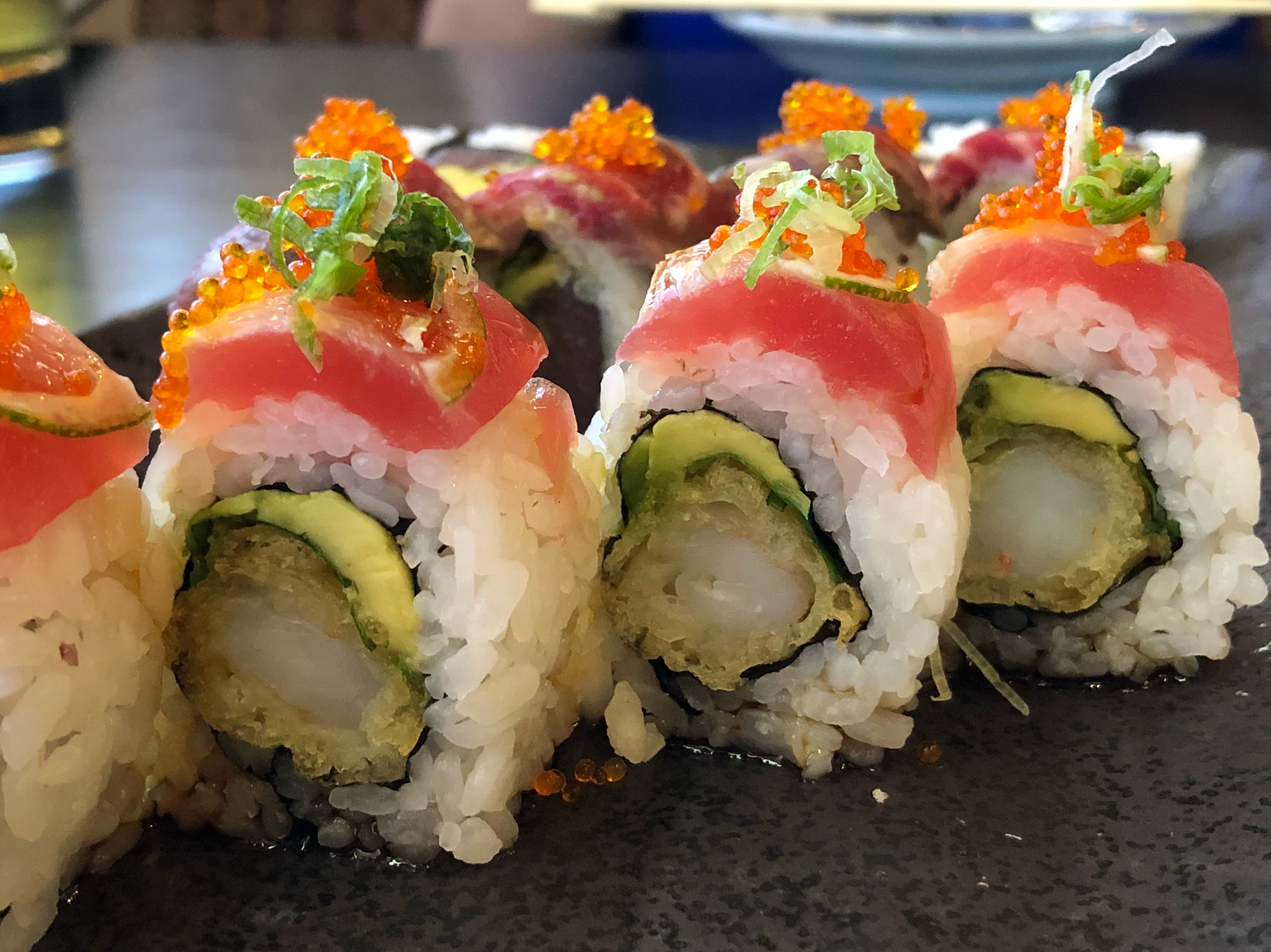 sushi at Tsunami