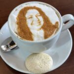 mocha with image in foam