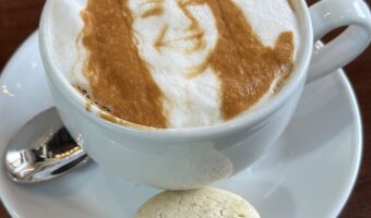 mocha with image in foam